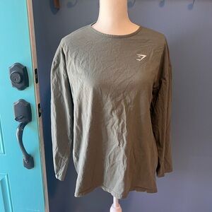 Gymshark Olive Long Sleeve Top
